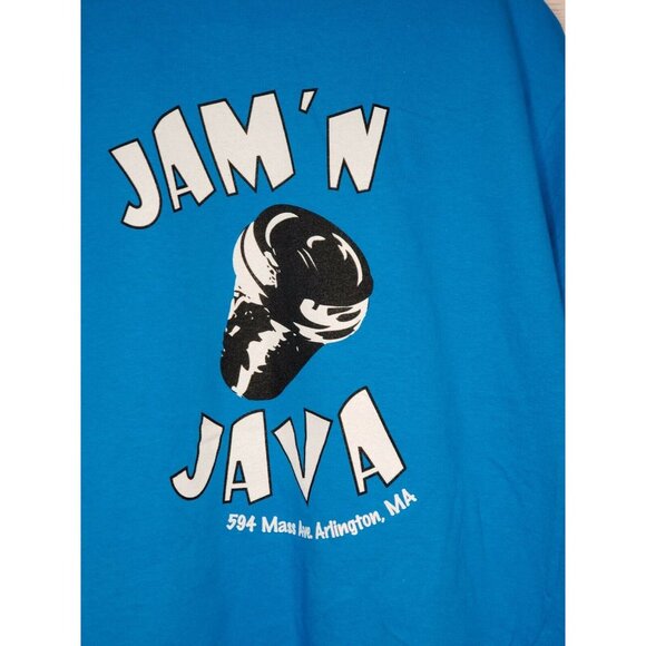 Gildan Ultra Cotton 2XL Women's Long Sleeve Blue Shirt – Jam’n Java 594 Mass Ave - Picture 8 of 12